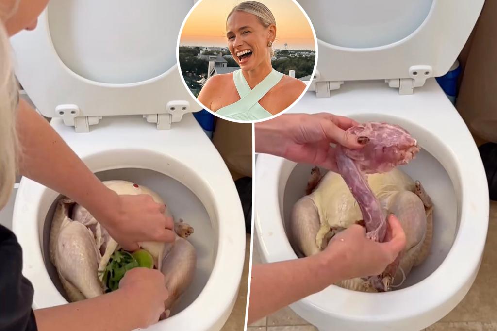 Preparing the Influencer's turkey for the Thanksgiving toilet is a nightmare