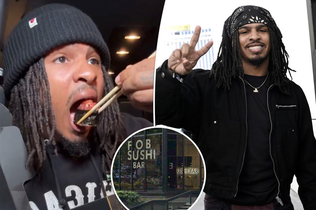 The sushi chain grills as fans spot something fishy in Keith Lee's review