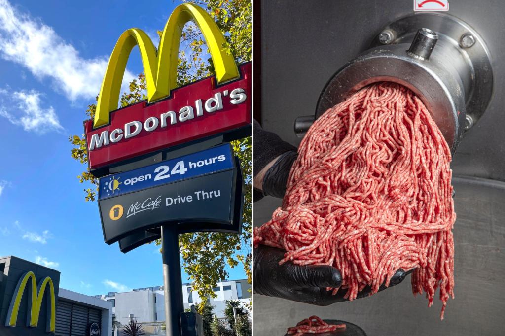 It rains raw meat on the McDonald's customer's car