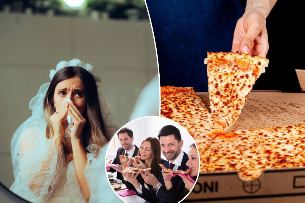 Vegan bride's wedding 'completely enhanced' by pizza delivery